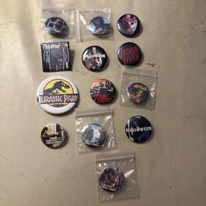Horror Movie Pins, Jurassic Park And Easy Rider Movie Pin - Picture 1 of 3