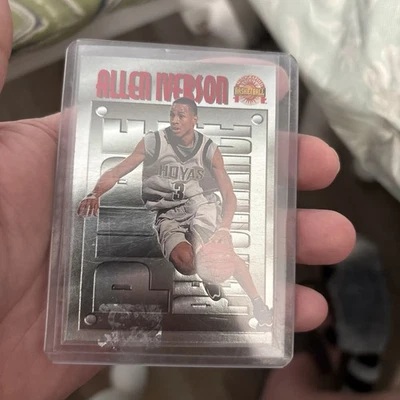 1996 Score Board Pure Performance Allen Iverson Rookie #PP1 Georgetown RC - Image 1 of 2