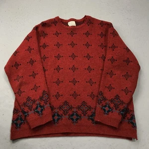 VINTAGE Grandpa Sweater Mens XL Carson Pirie Scott Wool Crewneck Austria Knit - Picture 1 of 8