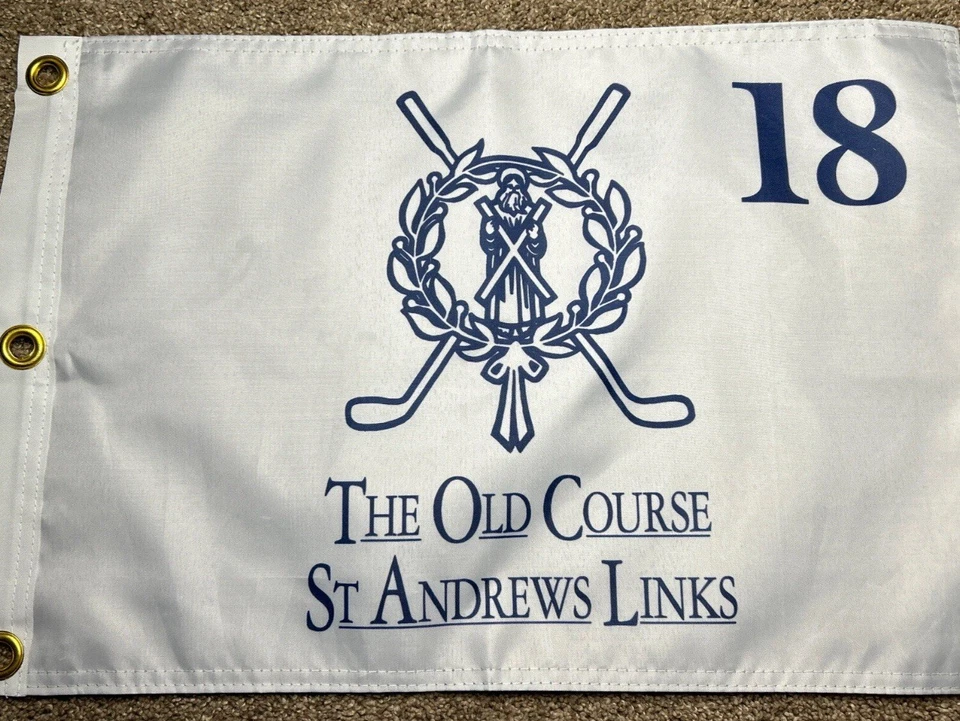 THE BRITISH OPEN ST SAINT ANDREWS ANTIGUO CURSO PIN BANDERA CON OJALES ENVÍO GRATUITO Foto 1 de 1