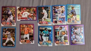 (10) Verschiedene 2023-24 Topps Purple /799 + Blau /4999 + LOT Rizzo Muncy - Bild 1 von 4