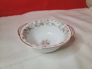 1 Noritake China 5405 6,5" Müslischale mit Ösen weiß Blumen Goldrand Rosengarten - Bild 1 von 5
