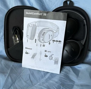 Bose quiet comfort 35 series 1 noise canceling headphones - black - Picture 1 of 4