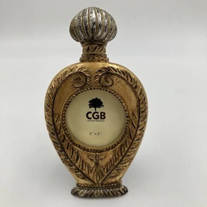 Ornate Gold Miniature Photo Frame – 13cm Decorative Round Frame - Picture 1 of 7