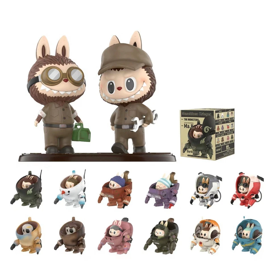 POP MART Labubu the Monsters x Kow Yokoyama Ma.K. Series Collectible - Dark Steel