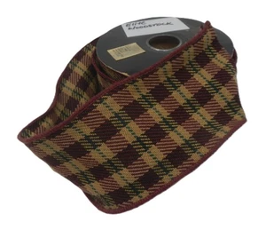 Princess Ribbon Elite Burgundy Woodstock Tapestry Wired 2 3/4" x 10 YDS - Picture 1 of 2