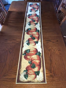 Tischläufer Wandteppich Kürbis Herbst Thanksgiving 72"x12" Tischdeko - Bild 1 von 3