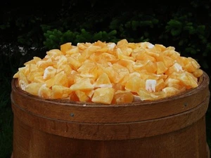 1000 Carat Lots of Unsearched Natural Orange Calcite Rough + a FREE Faceted Gem - Picture 1 of 6