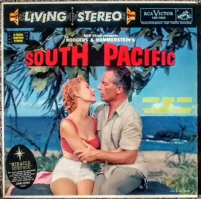 VTG RCA SOUTH PACIFIC ORIGINAL FILM SOUNDTRACK LIVING STEREO LP LSO-1032 VG/EX - Image 1 of 3