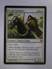 KNIGHT EXEMPLAR HUMAN KNIGHT CARD MTG MAGIC THE GATHERING NEV PLAYED NM NON FOIL