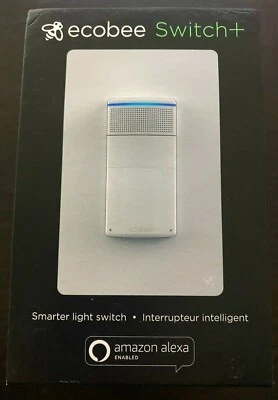 Ecobee EB-SMSWV-01 Smart Light Switch Motion Sensor with Alexa - White New - Image 1 of 4