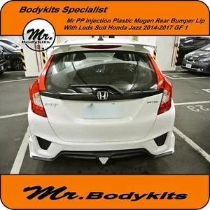 Well Made Mr Plastic Mugen Style Rear Bumper Lip For Honda Jazz 2014-2017 GF GK - Picture 1 of 9