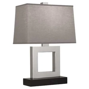 Robert Abbey Doughnut 1 Light 3-Way Table Lamp, Antique Silver - 101G - Picture 1 of 1