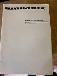 MARANTZ CD32, MARANTZ CD42, MARANTZ GEBRAUCHSANWEISUNG - Picture 1 of 2