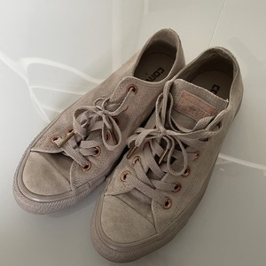 grey suede converse rose gold