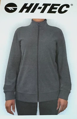 NWT Hi-Tec Women's Super Cozy Full Zip Tech Fleece Gray Size L $70 WWW043 - Image 1 of 2