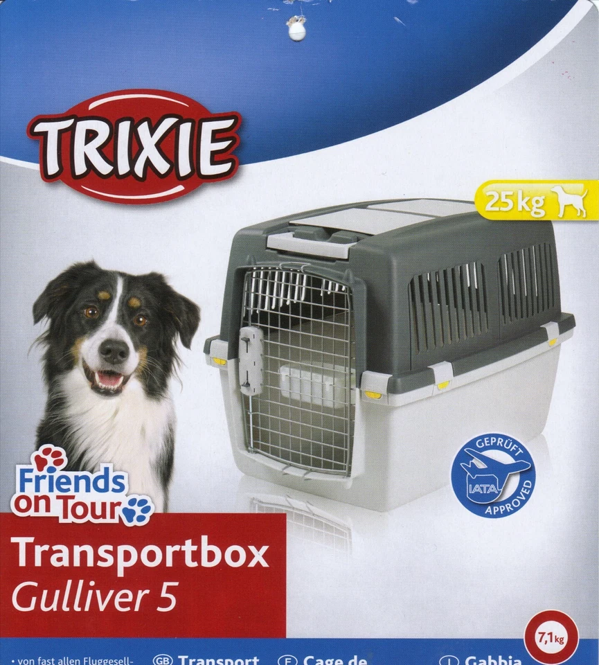 TRIXIIE Autobox, Gulliver plus mit 4 Rollen, Grau hell/dunkel, - Bild 1 von 1