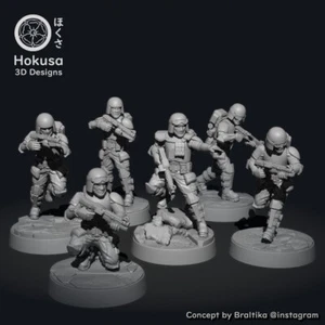 Light Marine Troopers - Modular | Legion compatible - HOKUSA 3D Designs - Picture 1 of 2