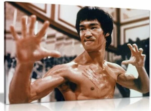 Bruce Lee Enter The Dragon Martial Arts Canvas Wall Art Picture Print - Picture 1 of 5