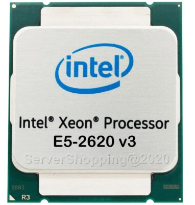 4X E5-2620 v3 Intel Xeon 2.40GHz Socket LGA2011-3 Processor CPU (SR207) -4 Piece - Image 1 of 2