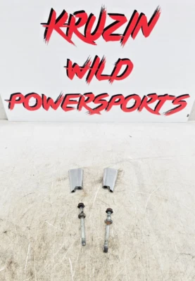 2000 Harley Davidson Sportster Chrome Rear Turn Signal Brackets Mounts Bolts - Image 1 of 4