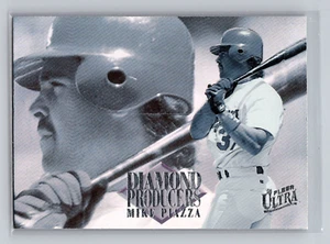 1996 Fleer Ultra - Diamond Producers Mike Piazza #7 Los Angeles Dodgers Card - Picture 1 of 2