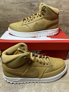 Nike Court Vision Mid Winter  Elemental Gold Mens Size 9.5 Shoe DR7882-700 - Picture 1 of 5