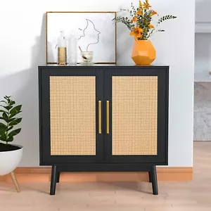Carpetnal Sideboard Buffet Cabinet, Modern Rattan Storage Cabinet - Picture 1 of 1