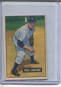 1951 BOWMAN #145 FRED SANFORD YANKEES - Picture 1 of 2