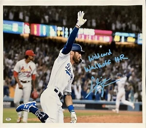 CHRIS TAYLOR DODGERS SIGNED 22X26 CANVAS "WILDCARD WALKOFF HR" PSA 2C53368 - Picture 1 of 5