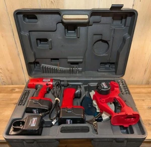 Handy Toughtest 14.4 Volt Tool Set - Drill, Flashlight, Circular Saw - Tested - Picture 1 of 14