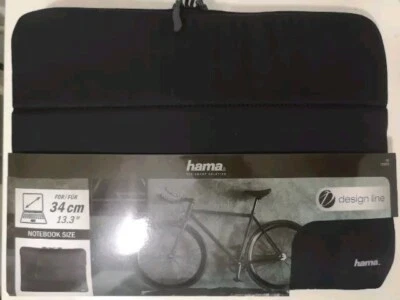 Hama Design Line Notebook-Sleeve Schutz Nylon Schwarz 34cm 13.3" Tasche - Bild 1 von 4