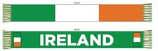 IRELAND DOUBLE SIDED SCARF FIFA EURO CUP 2020 MADE IN THE UK 100% ACRYLIC