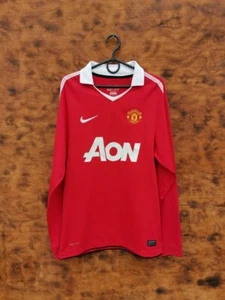 Manchester United 2010/2011 Heim Fußball Trikot Nike Größe S Erwachsene lang - Bild 1 von 11