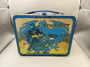Vintage 1976 Dynomutt Blue Falcon Hanna Barbara Brotdose keine Thermoskanne - Bild 1 von 11
