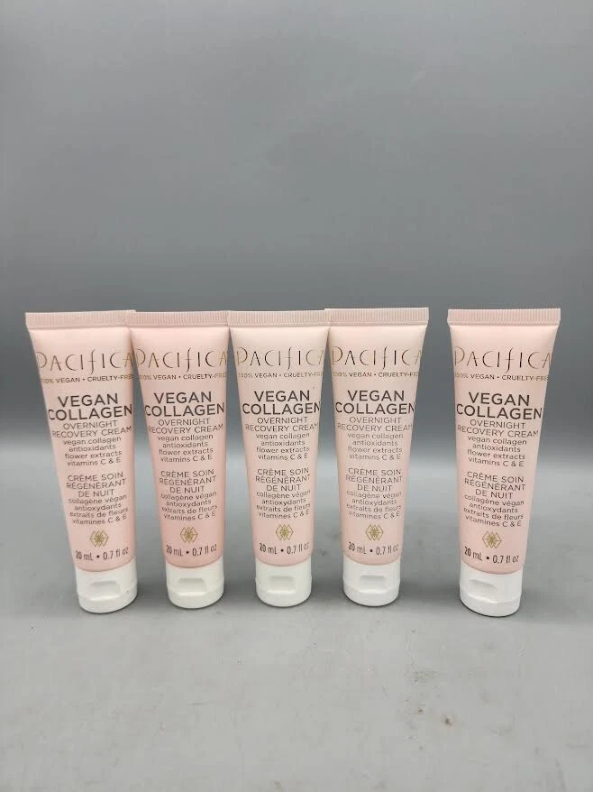Pacifica Vegan Collagen Overnight Recovery Cream Antioxidants SEALED - LOT OF 5 - Image 1 of 1