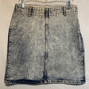 Minigonna vintage denim lavaggio acido Lifesavers taglia 13 anni 80 made in USA - Foto 1 di 12