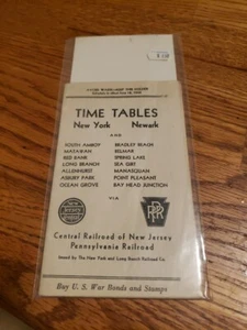 Eisenbahn Zug Gleissystem öffentlicher Fahrplan New York und Newark Central PA - Bild 1 von 6