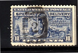 #E12 10 CENT SPECIAL DELIVERY FANCY CANCEL F-VF USED b - Picture 1 of 2