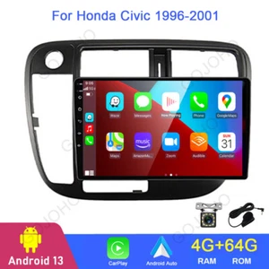 4+64GB Car Radio For Honda Civic 1996-2001 Android 13 Carplay Stereo GPS Navi FM - Picture 1 of 20