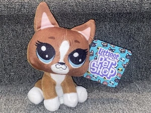 LPS Littlest Pet Shop Soft Brown Plush Dog Boston Terrier Boxer Chihuahua 8" Toy - Picture 1 of 7