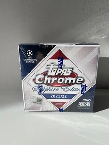 Topps Chrome Sapphire Edition UEFA Champions League 2021-22 Hobby Box OVP Sealed - Bild 1 von 4