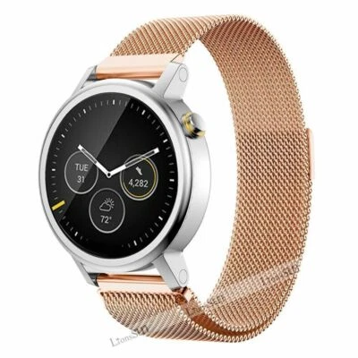 Correa de reloj milanesa magnética de 18 mm para Fossil Q Venture Gen 3/Gen 4/HR Gen 4 Foto 1 de 4