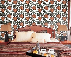 3D Flower Leaves S3868 Wallpaper Mural Self-adhesive Removable Sticker Kids Pa - Picture 1 of 11