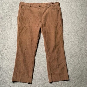 VTG Levis 517 Corduroy Pants Mens 44x32 (44x28) Made In USA Bootcut Brown 70s - Picture 1 of 18