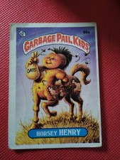1986 Garbage Pail Kids #86a - HORSEY HENRY - Series 3 GPK Checklist 