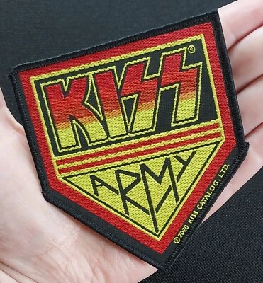 LICENSED ~ KISS ~ ARMY ~ Classic Hard Rock Metal Band Music Battle Jacket Patch - Image 1 of 4