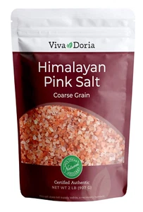 Himalayan Pink Salt, Coarse Grain, Certified Authentic, 2 Lb (907 G) for Grinder - Picture 1 of 12
