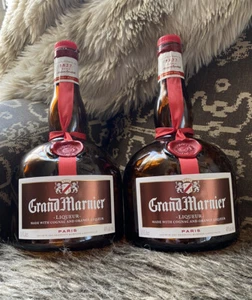 LOT OF 2 Grand Marnier EMPTY Bottles Size 1.0L - Picture 1 of 5
