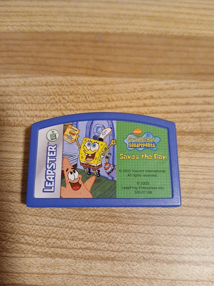 Leapster Game Cartridge Spongebob Saves The Day.  Leapfrog. Tested  - Image 1 of 1